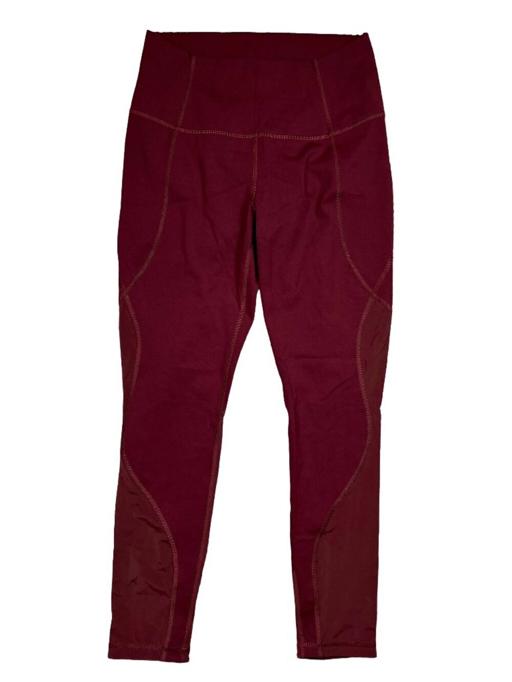 Lululemon Maroon Leggings Womens High Rise Sz 8 Burgundy Yoga Pants